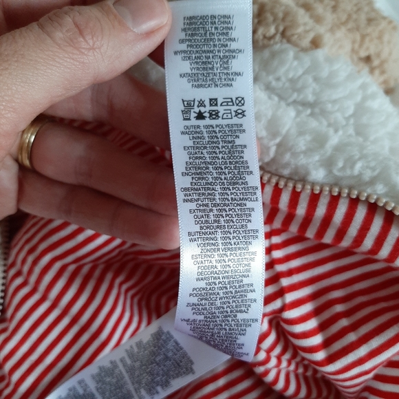 Warm Fleece Reindeer Christmas Onesie, 3-6 Months - Picture 8 of 8